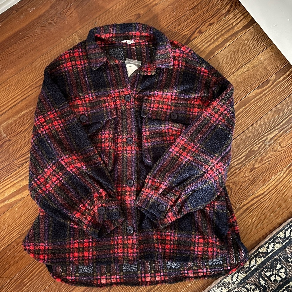 Women's Plaid Shacket - new with tags